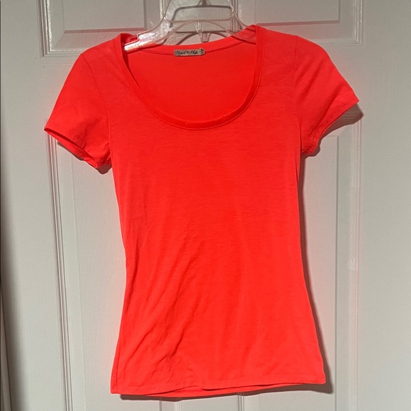 Bright Neon Orange Short Sleeve Tee - Picture 1 of 2